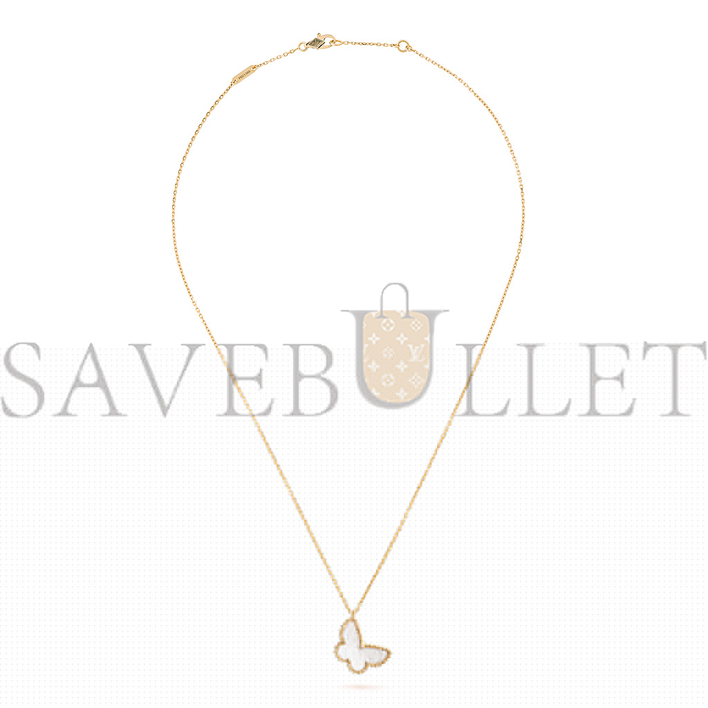 V*N CL*F arpels sweet alhambra butterfly pendant - yellow gold, mother-of-pearl  vcarf69300